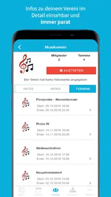 Vereinsplaner - Organisationsapp für Vereine android App screenshot 1