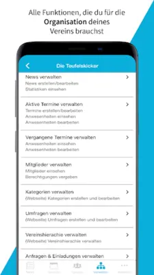 Vereinsplaner - Organisationsapp für Vereine android App screenshot 2