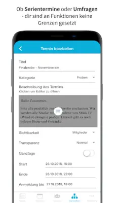 Vereinsplaner - Organisationsapp für Vereine android App screenshot 3